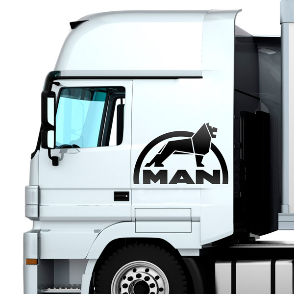Pegatinas: Logo León MAN para camión