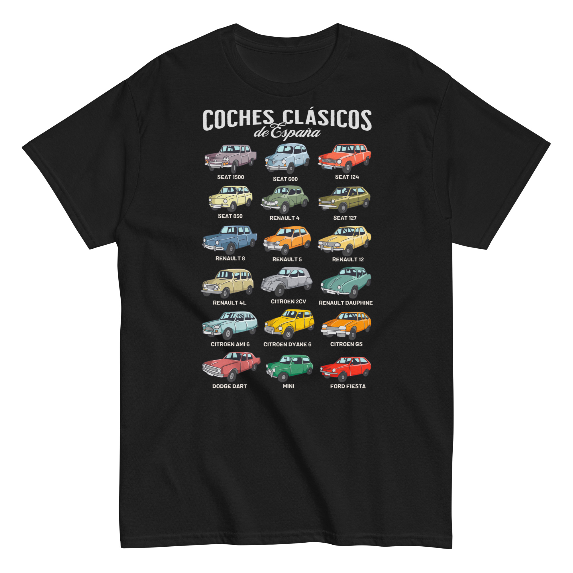 Camiseta Coches Clasicos de Espana Modelos Iconicos Compra Online