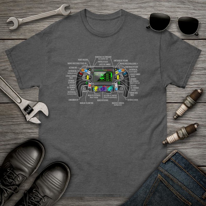 Camisetas: Camiseta Volante Coche Fórmula 1