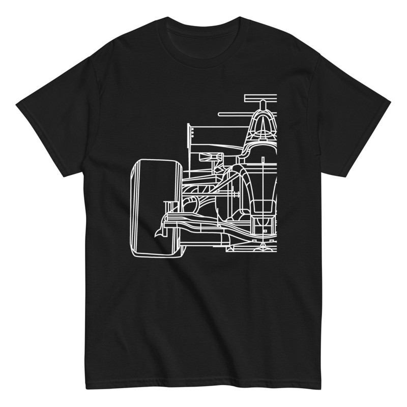Camisetas: Camiseta Boceto de Coche de Fórmula 1 para Amantes