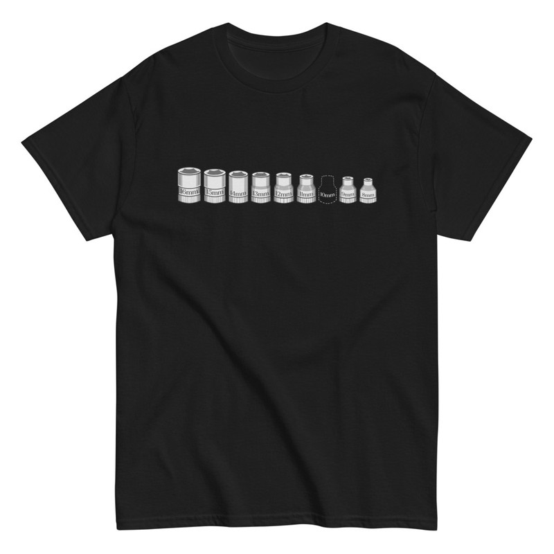 Camisetas: Camiseta Graciosa para Mecánicos con Vaso de 10mm 
