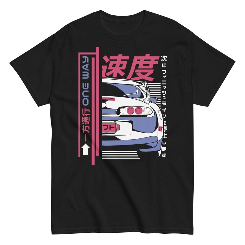 Camisetas: Coche Tuning Drifting con Letras Kanji