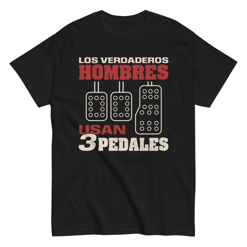 Camisetas: Los Verdaderos Hombres Usan 3 Pedales
