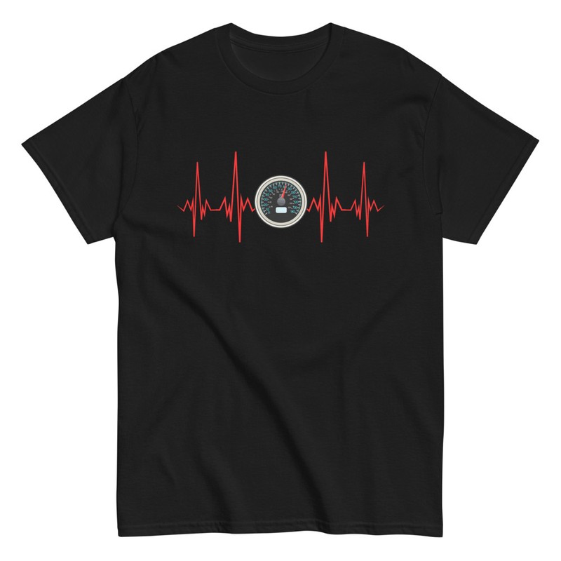 Camisetas: Camiseta con Latido de Corazón y Velocímetro