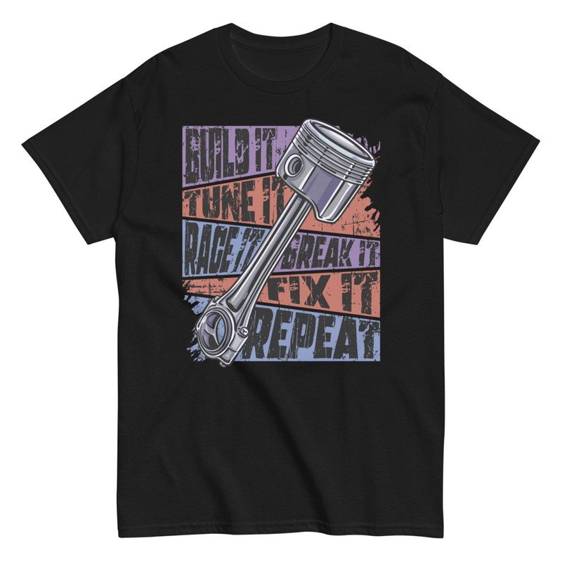 Camisetas: Camiseta Build It Tune It Race It para Aficionados
