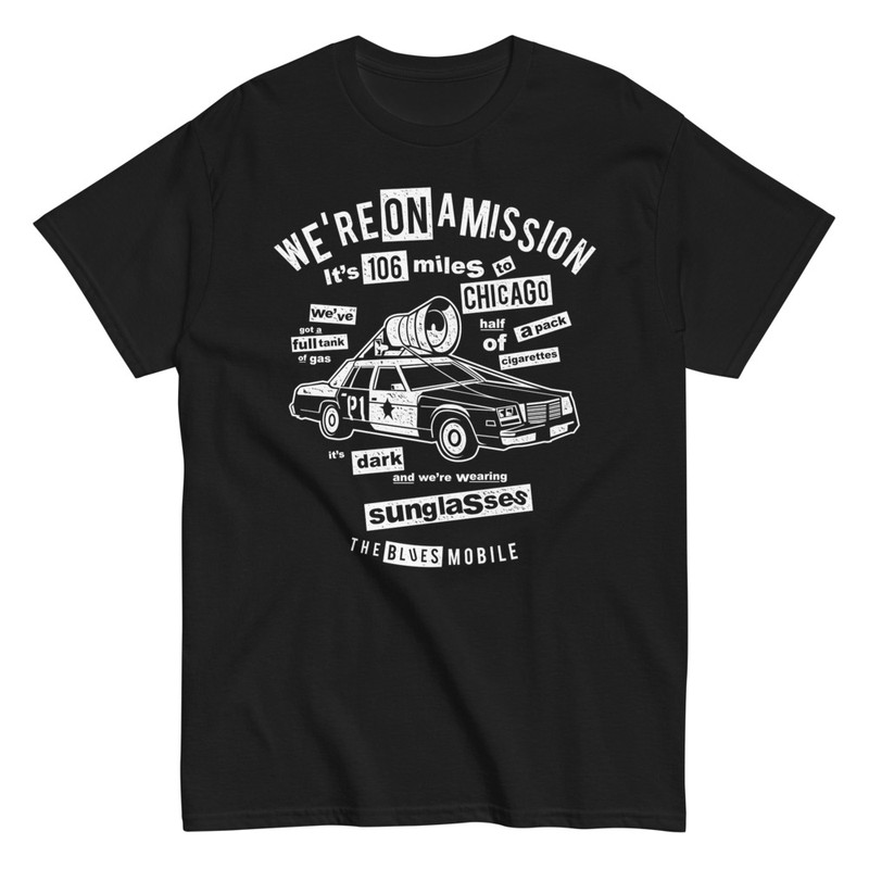 Camisetas: Camiseta con frases de The Blues Brothers y el Blu