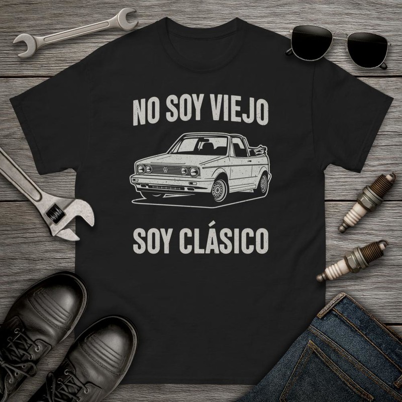 Camisetas: No Soy Viejo Soy Clásico VW Golf Cabrio