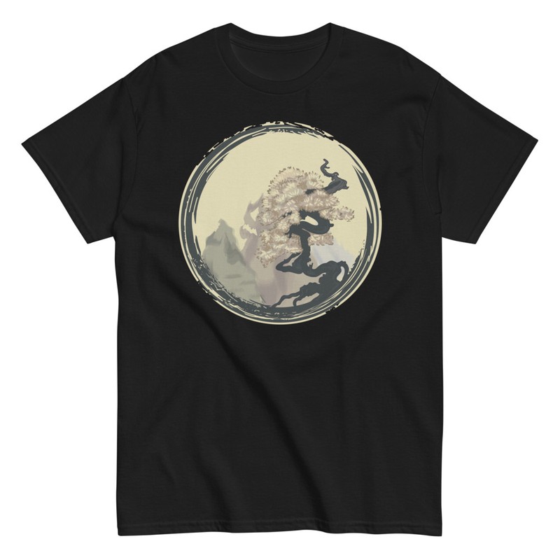 Camisetas: Bonsái Zen en Montañas