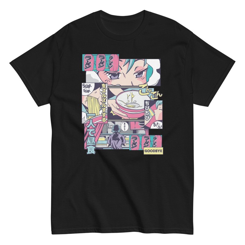 Camisetas: Camiseta Viñetas Manga con Ramen y 