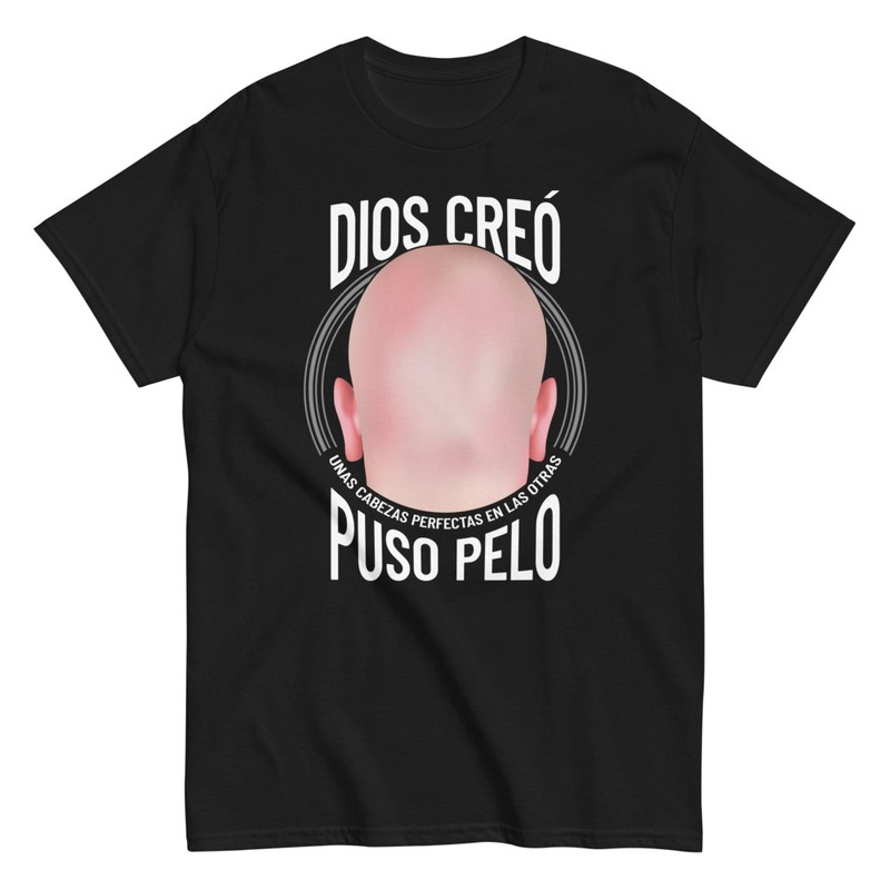 Camisetas: Dios Creó Cabezas Perfectas
