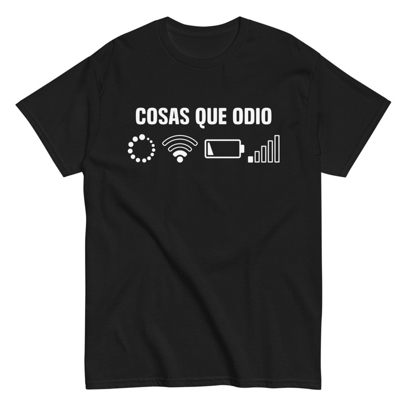 Camisetas: Cosas Que Odio Tecnolog&iacute;a