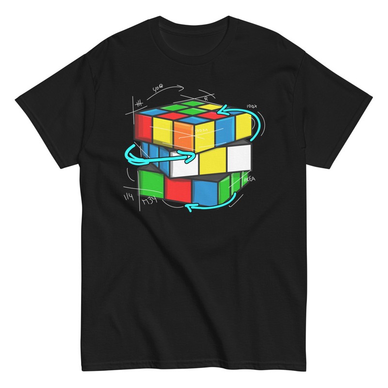 Camisetas: Cubo Rubik Giros Matemáticos