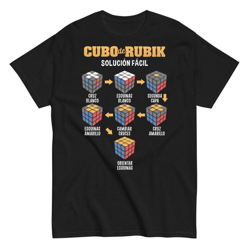 Camisetas: Solución Fácil Cubo Rubik