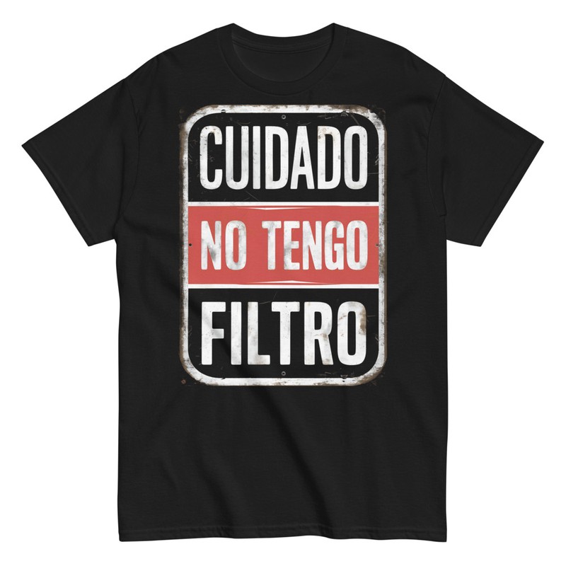 Camisetas: Cuidado No Tengo Filtro
