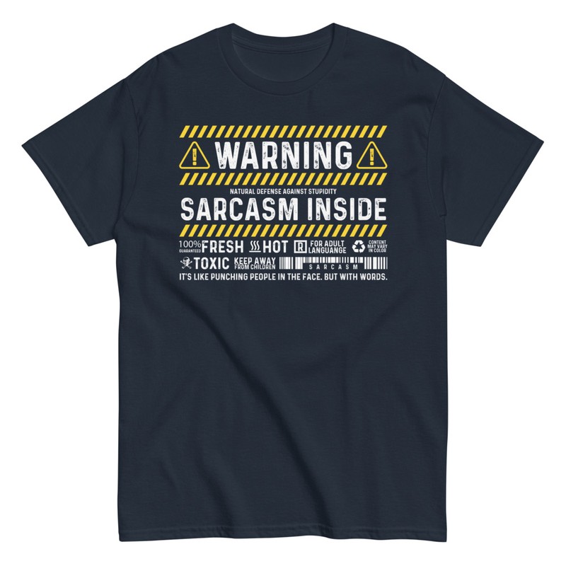 Camisetas: Advertencia Sarcasmo Interior