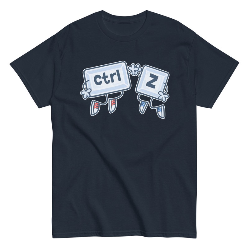 Camisetas: Camiseta Ctrl + Z deshacer