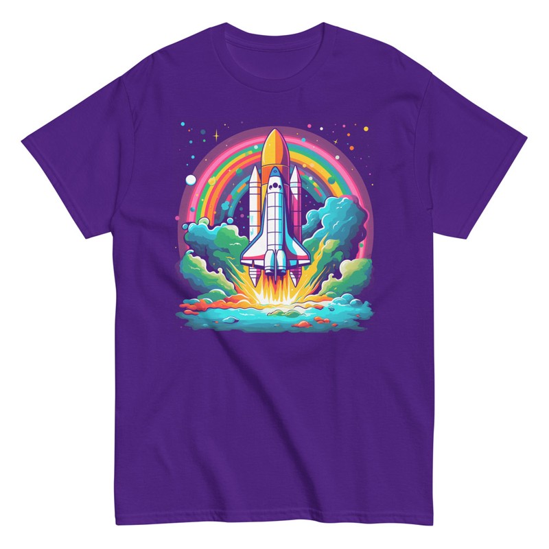 Camisetas: Transbordador Espacial y Arcoiris