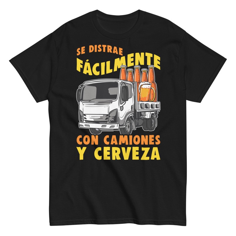 Camisetas: Distracción Camiones y Cerveza