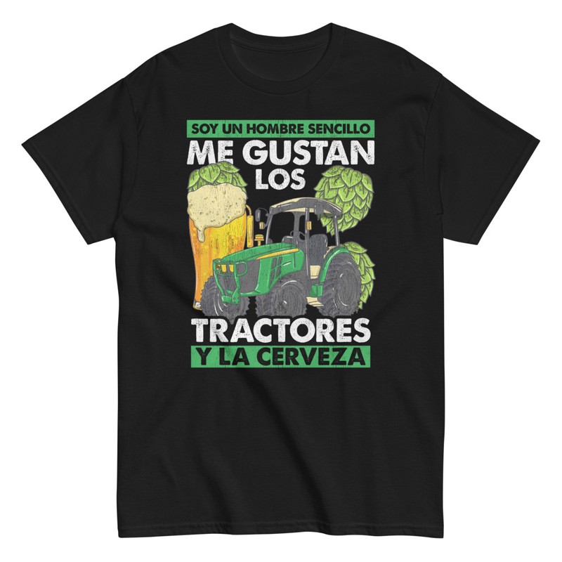 Camisetas: Agricultor Cervecero Tractores y Cerveza