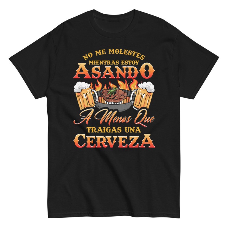 Camisetas: No Me Molestes Asando Trae Cerveza