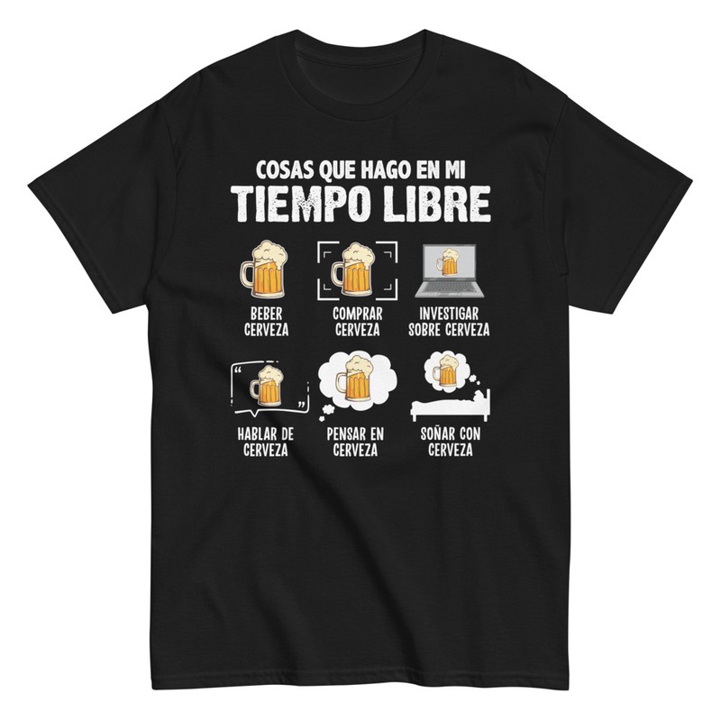 Camisetas: Camiseta tiempo libre cerveza