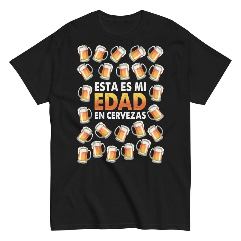 Camisetas: Edad en Cervezas 25 Cumpleaños