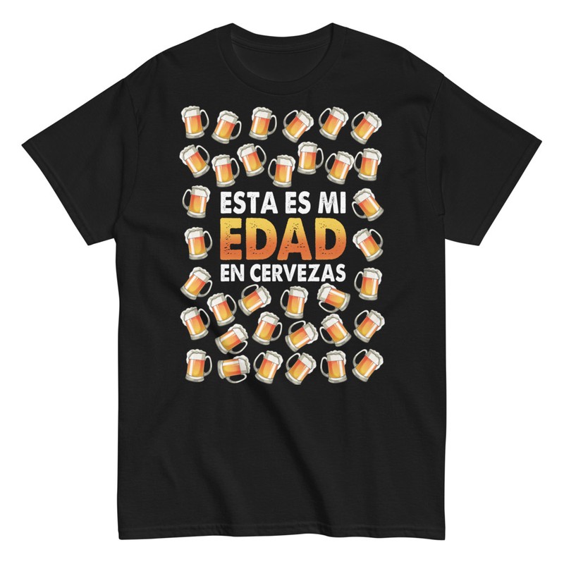 Camisetas: Edad en Cervezas Cumpleaños 35