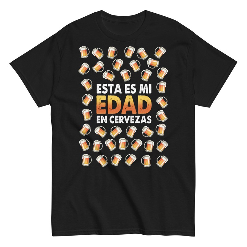 Camisetas: Edad en Cervezas Cumpleaños