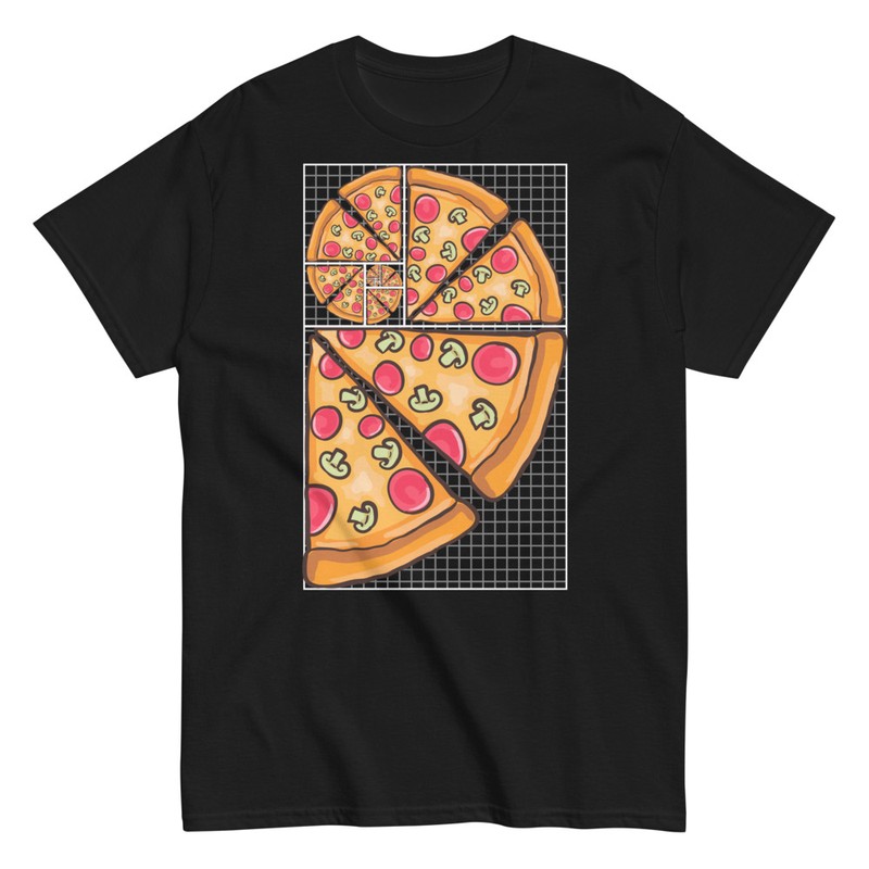 Camisetas: Espiral Fibonacci Pizza