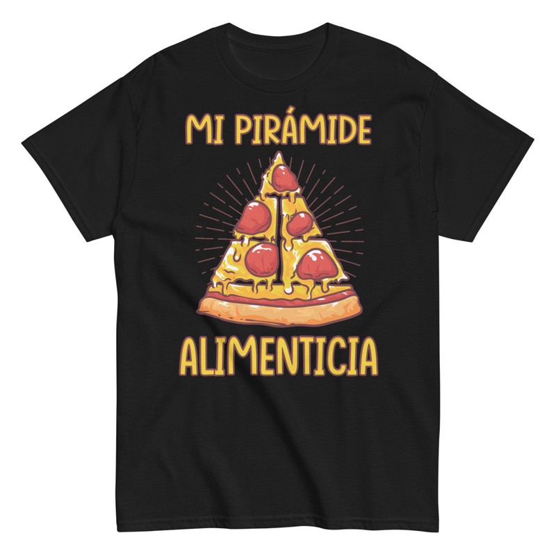 Camisetas: Pirámide Alimenticia Porción de Pizza