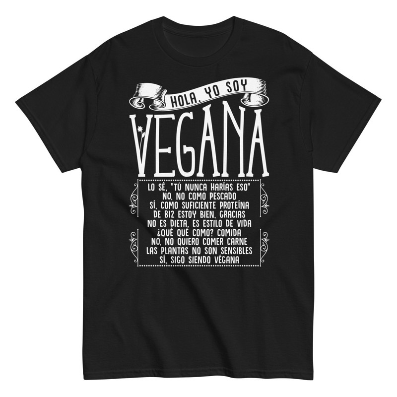 Camisetas: Hola Soy Vegana Graciosa
