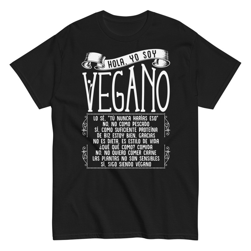 Camisetas: Soy Vegano Respuestas a Curiosos