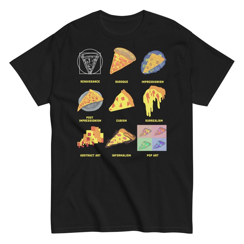 Camisetas: Estilos de Arte con Pizza