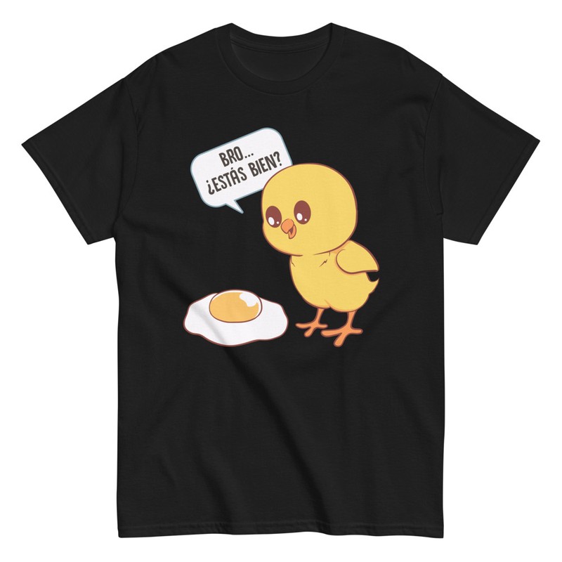 Camisetas: Pollito y Huevo Frito Divertido
