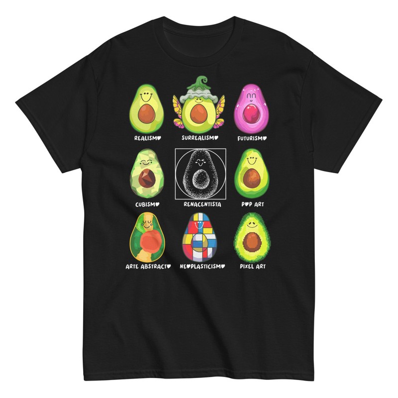 Camisetas: Estilos Artísticos de Aguacates