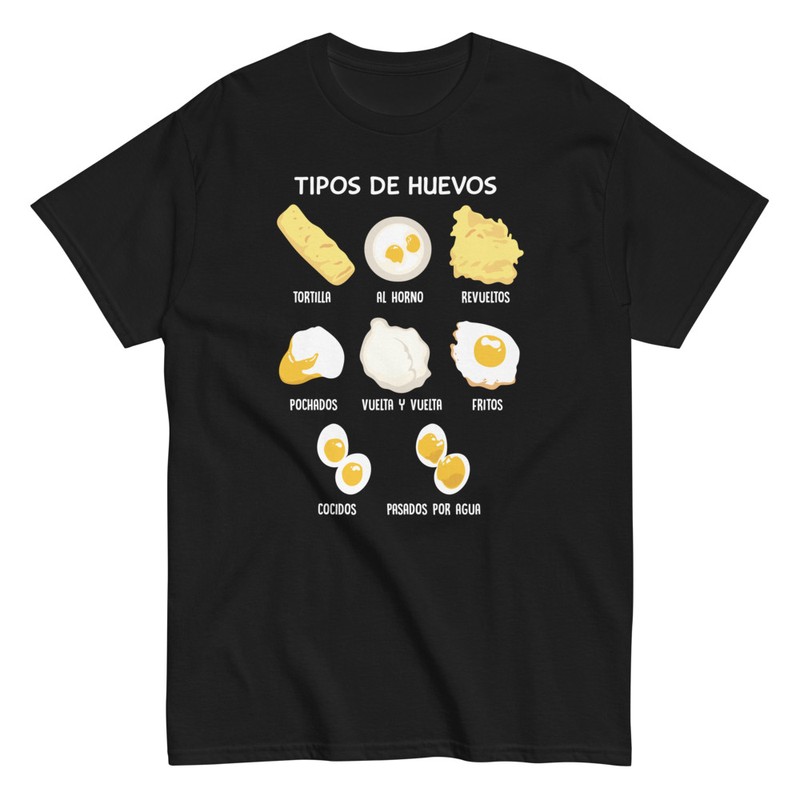 Camisetas: Variedades de Huevos en la Cocina