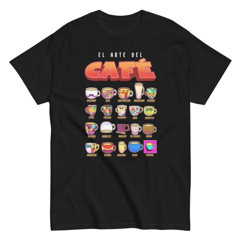 Camisetas: Arte del Café según Grandes Pintores