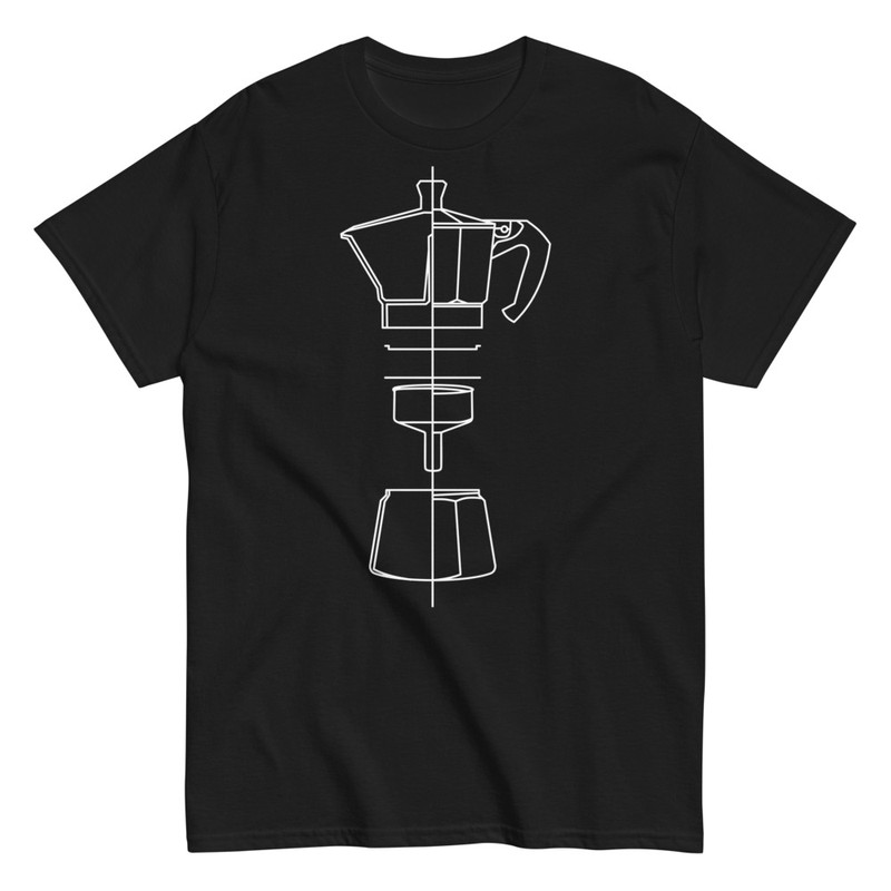 Camisetas: Cafetera Italiana Vintage
