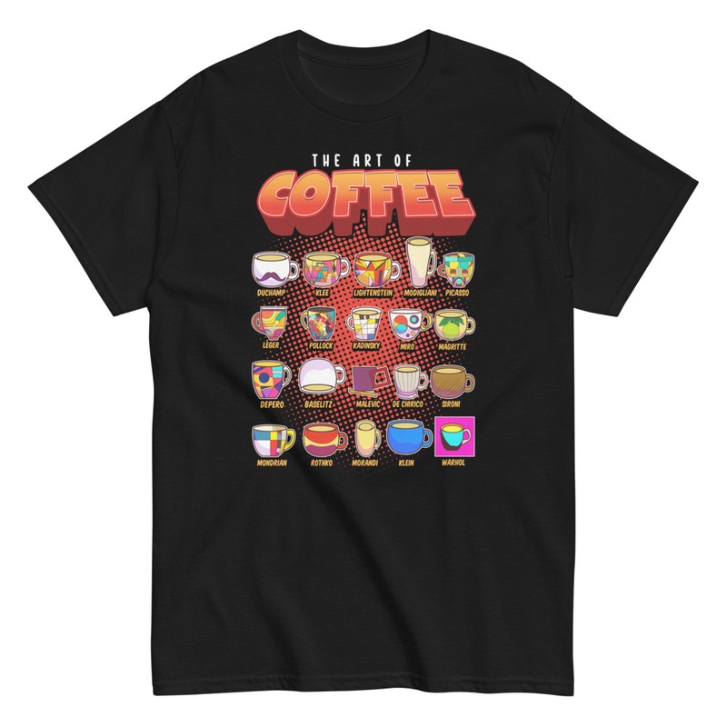Camisetas: Arte del Café según Pintores Famosos