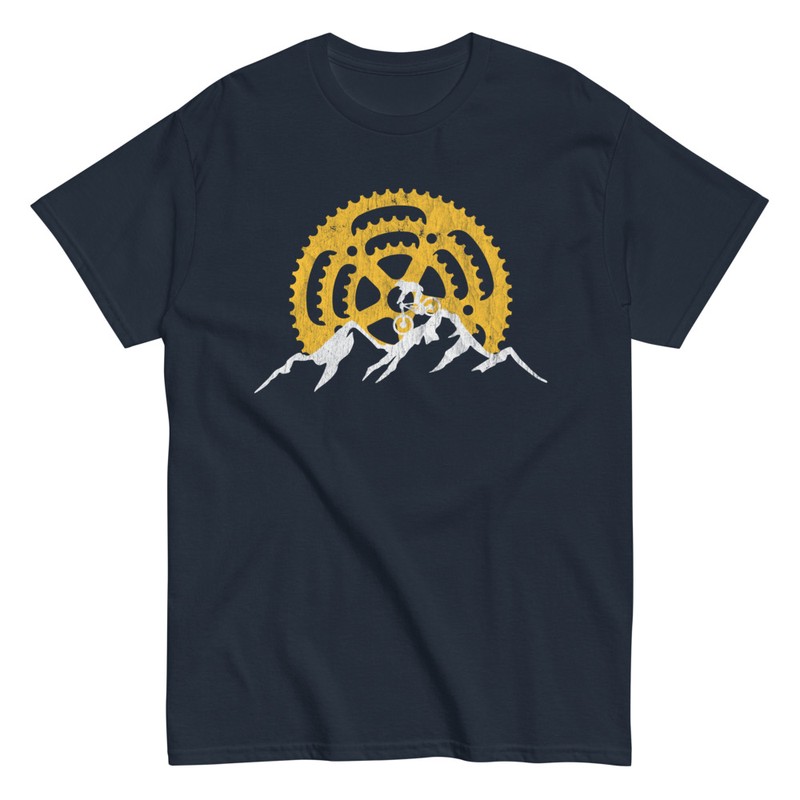 Camisetas: Bici de Montaña con Piñones