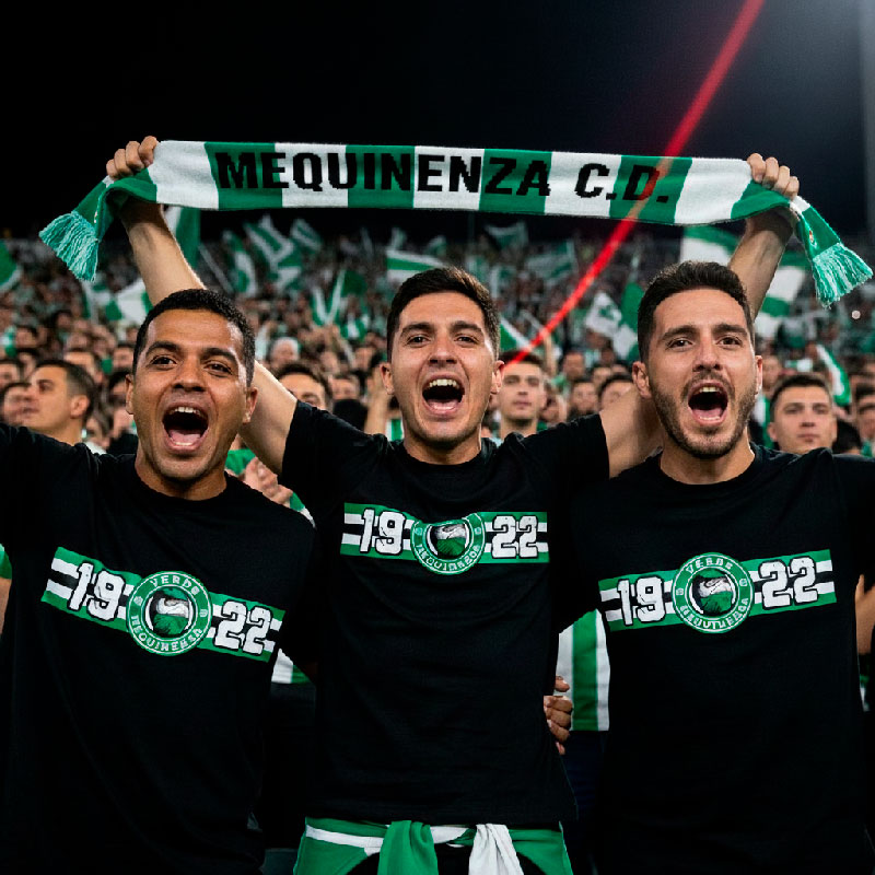 Camisetas: Verds Mequinensa 1922 CDM Hooligans