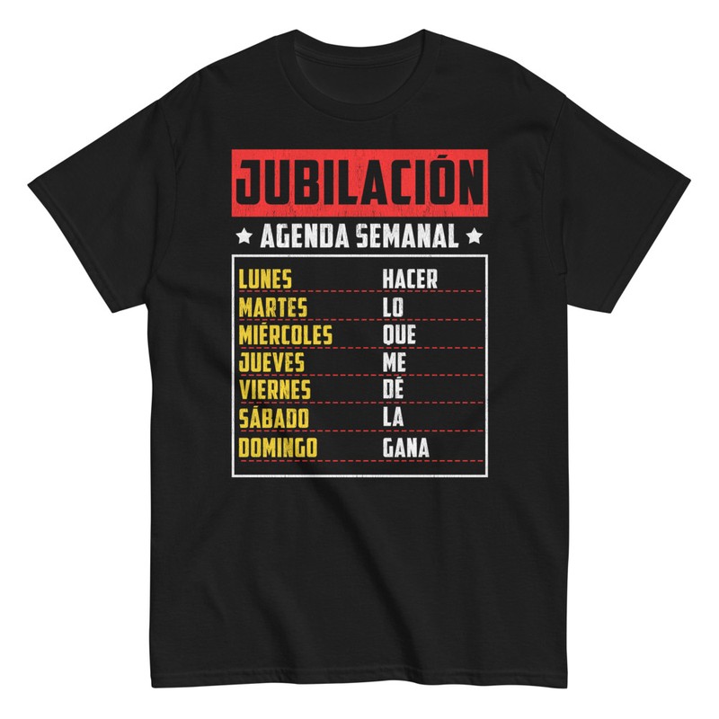 Camisetas: Camiseta agenda humor jubilación