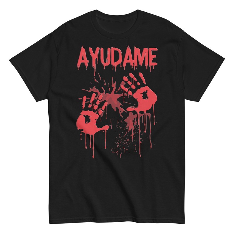 Camisetas: Ayúdame Manchas De Sangre Halloween