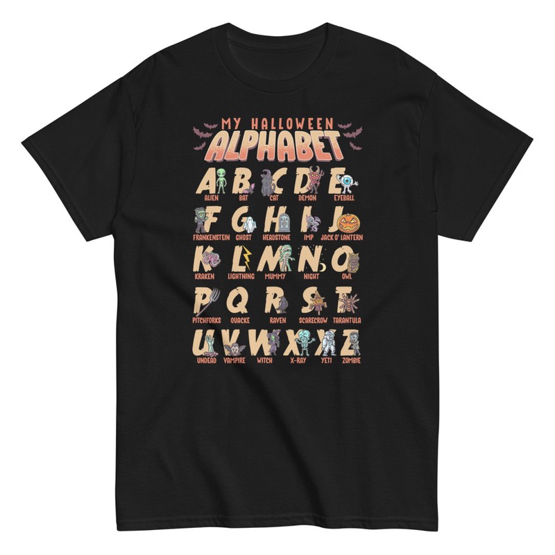 Camisetas: Mi Alfabeto de Halloween para Diversión