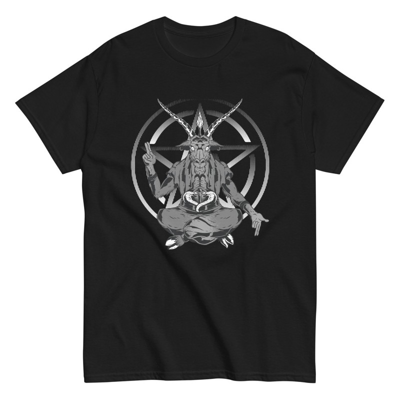 Camisetas: Cabra Bafometo De Halloween