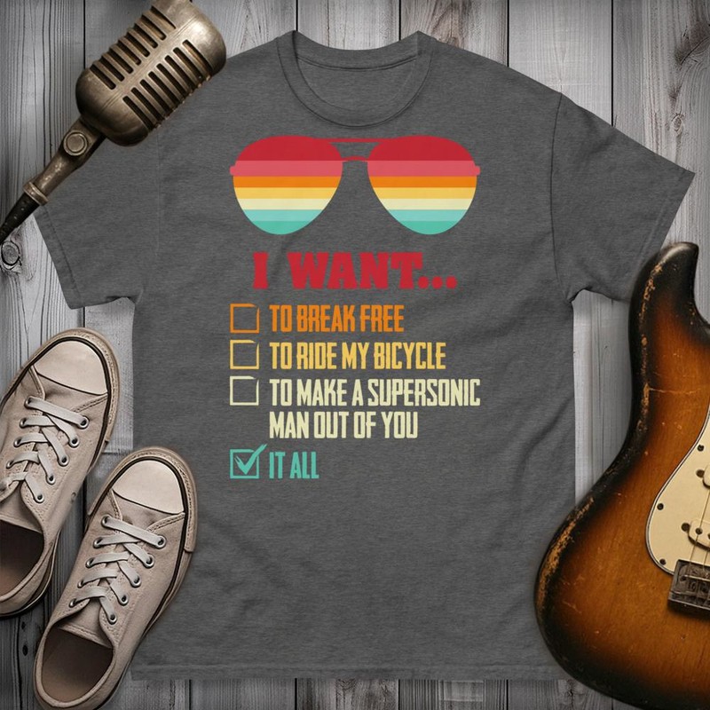 Camisetas: Camiseta Rock Canciones de Queen 'I Want...'