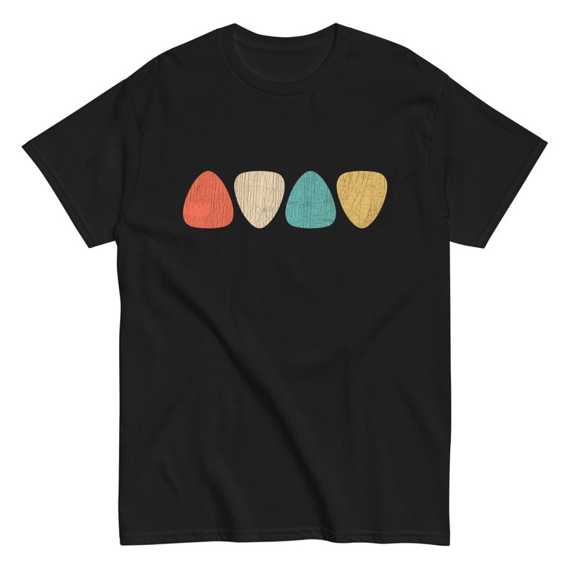 Camisetas: Puas de Guitarra Vintage Rock and Roll