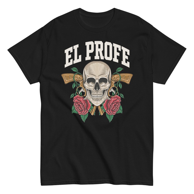 Camisetas: Camiseta Regalo para Profesor El Profe Calavera