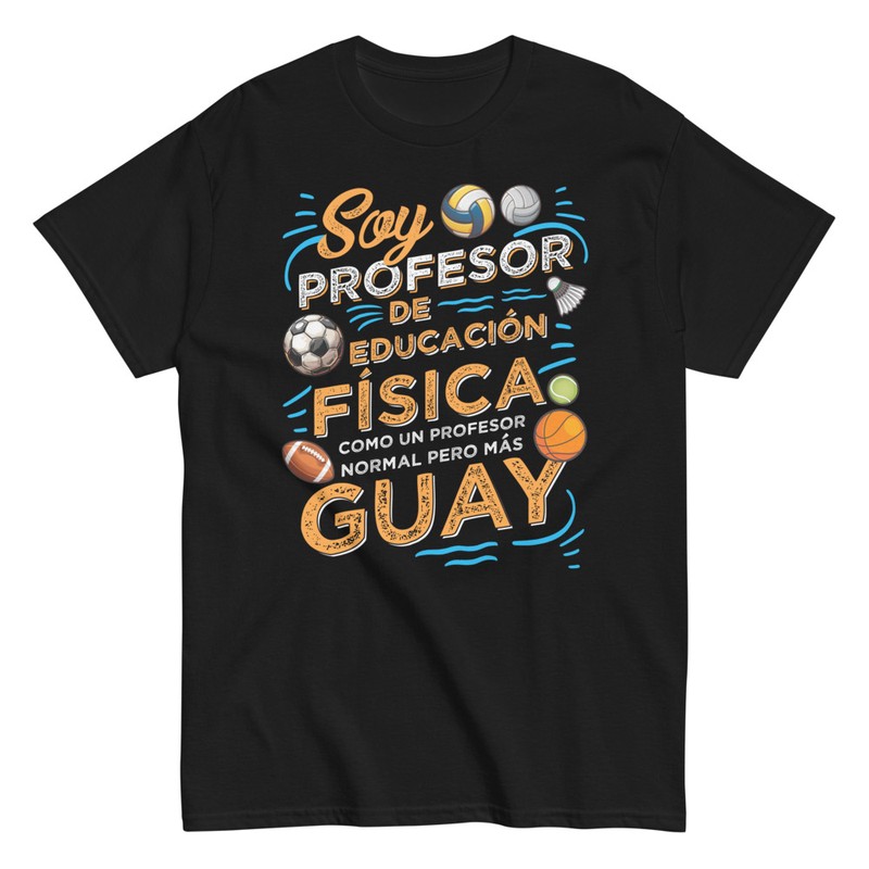 Camisetas: Camiseta Regalo Profesor Educación Física Balones