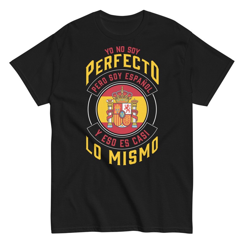 Camisetas: No Soy Perfecto Soy Español Casi Lo Mismo